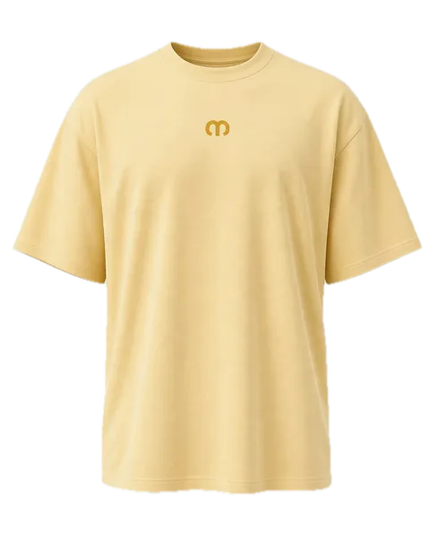 Ochre The Essence unisex oversized shirt, front view