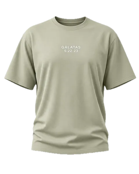 Olive The Harvest unisex oversized shirt, front view