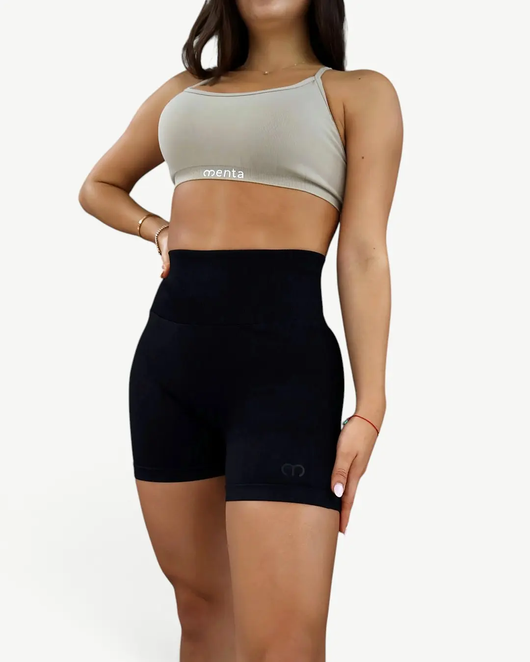 Black Short — Bay, worn, front view