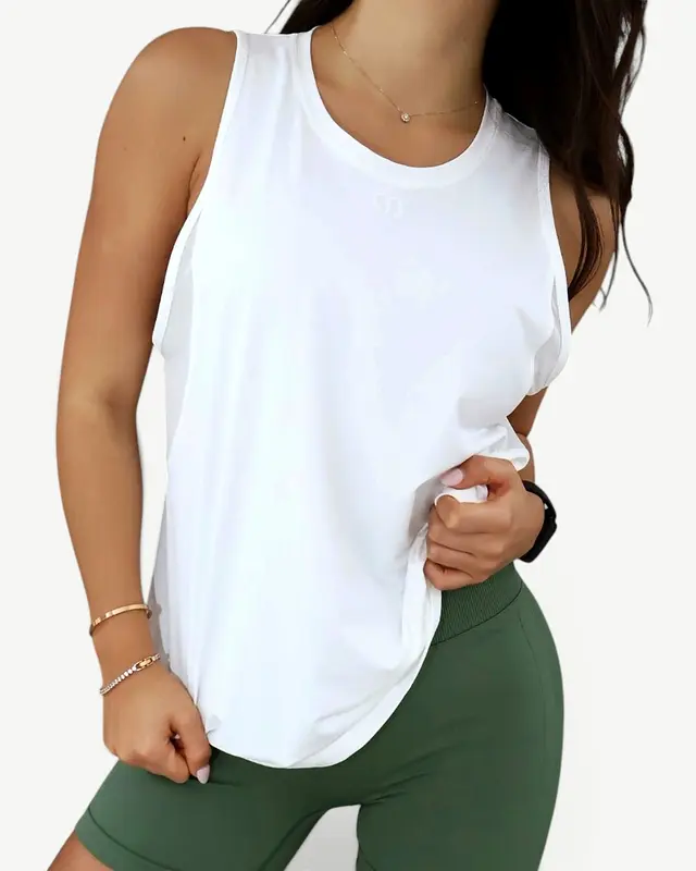 White Tank Top — Philadelphia, worn